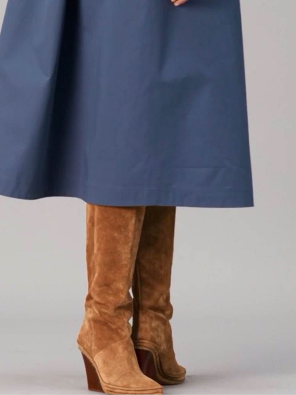 Tory Burch Lila Suede Tall Boots